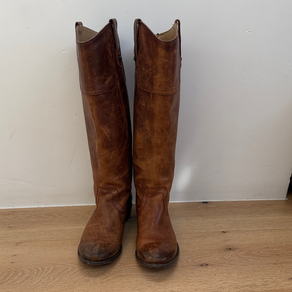 Frye Brown Leather Riding Boots
